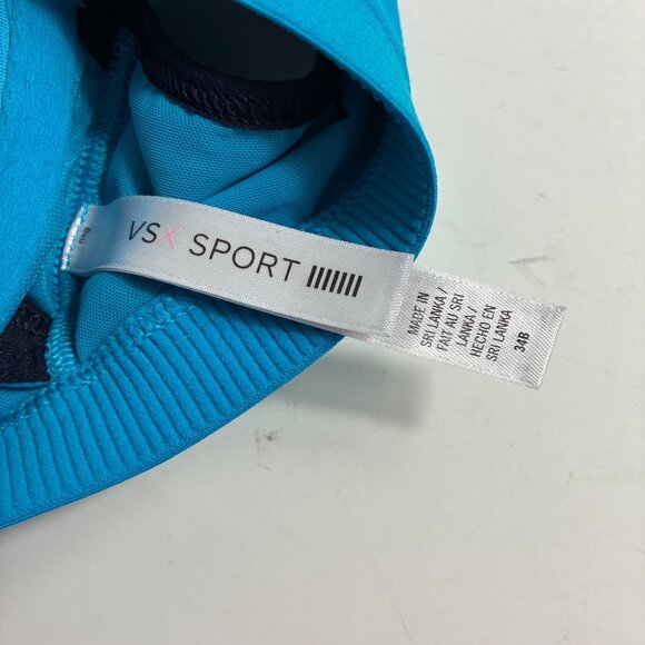 Victoria’s Secret VSX Sport Knockout Front-Close Sports Bra Blue Size 34B - Picture 8 of 10